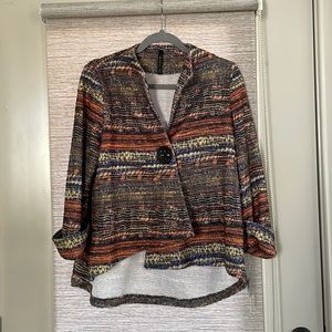 IC by Corinne K multi colored sweater jacket NWT